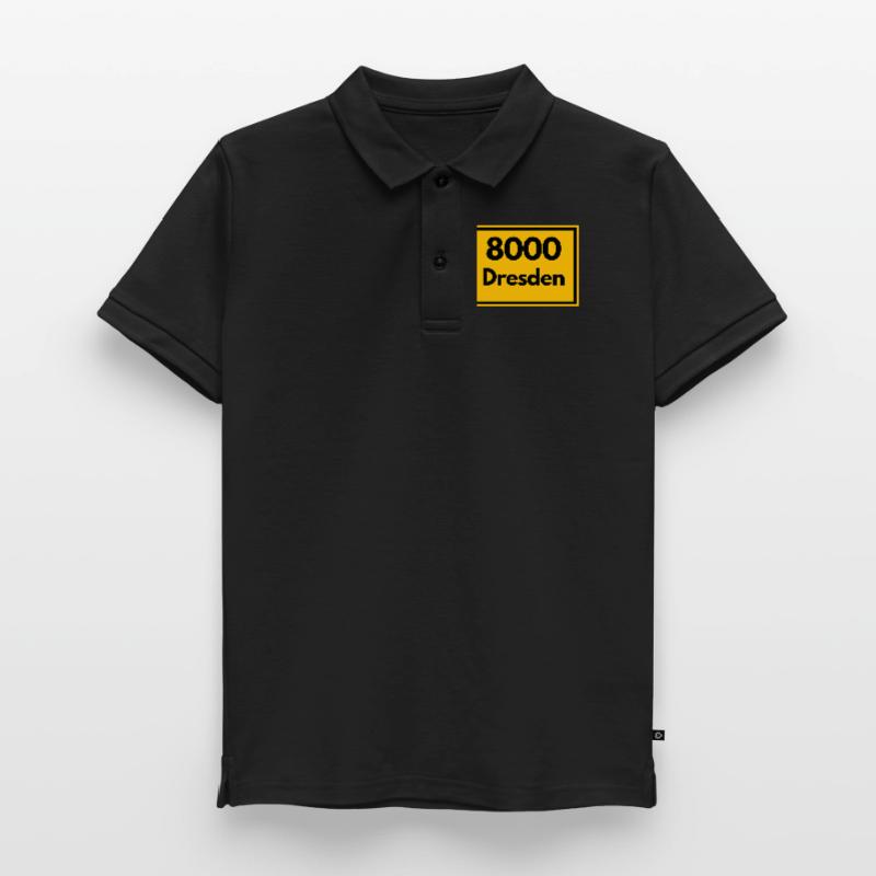 OLD POSTCODE POSTCODE RETRO 8000 DRESDEN ELBE Kids’ Premium Organic Poloshirt