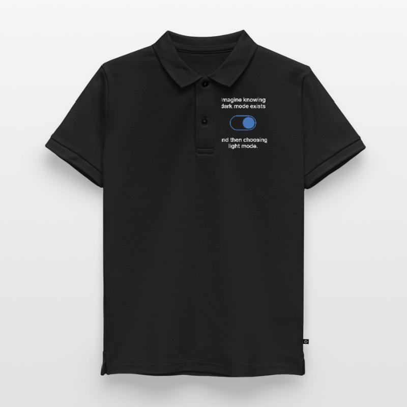 Le mode sombre existe Programmeur IT Nerd Coder Office Polo enfant bio premium
