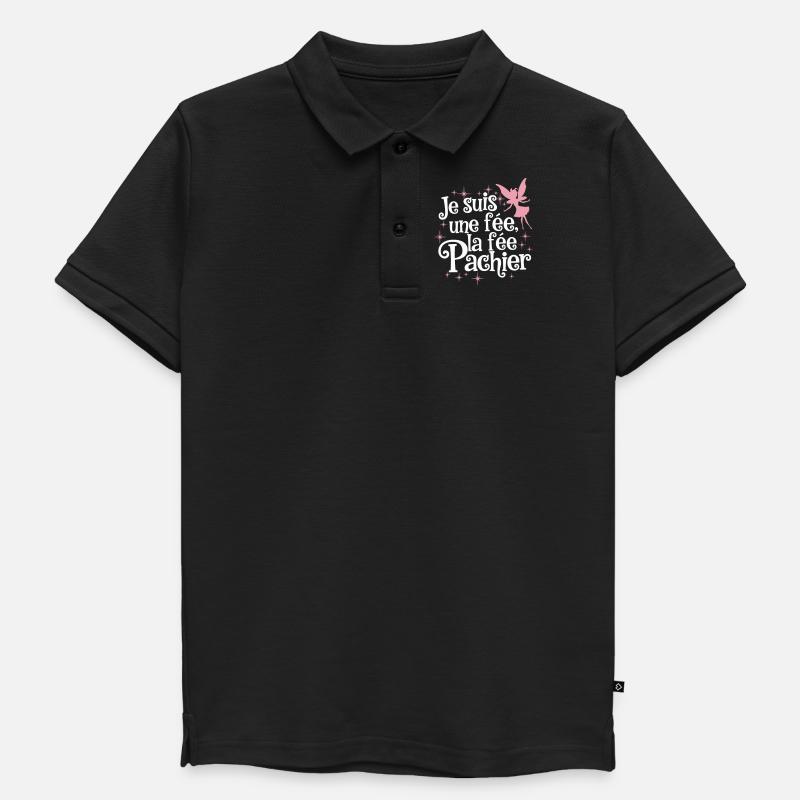 Ich bin eine Fee, die Fee Pachier - Kinder Premium Organic Poloshirt - Schwarz