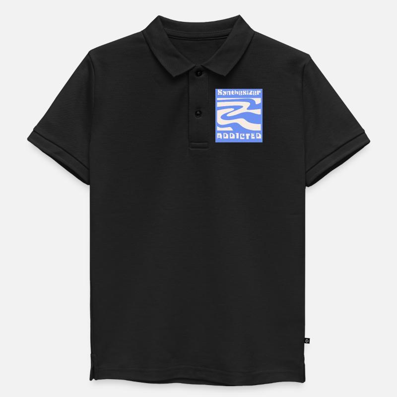 Synthesizer addicted Synth Modular - Kinder Premium Organic Poloshirt - Schwarz