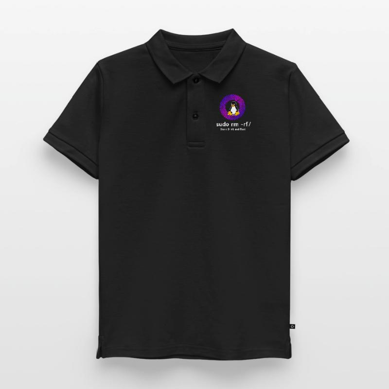 Computer Sys admin Pinguin Nerd pc sudo rm -rf cod Kinder Premium Organic Poloshirt
