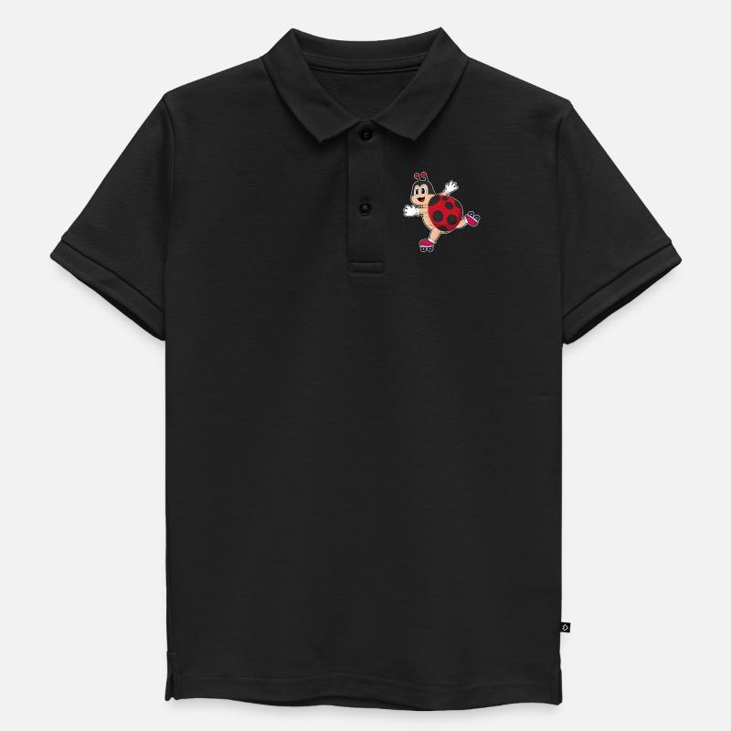 Marienkäfer Inline skating Inline skates - Kinder Premium Organic Poloshirt - Schwarz
