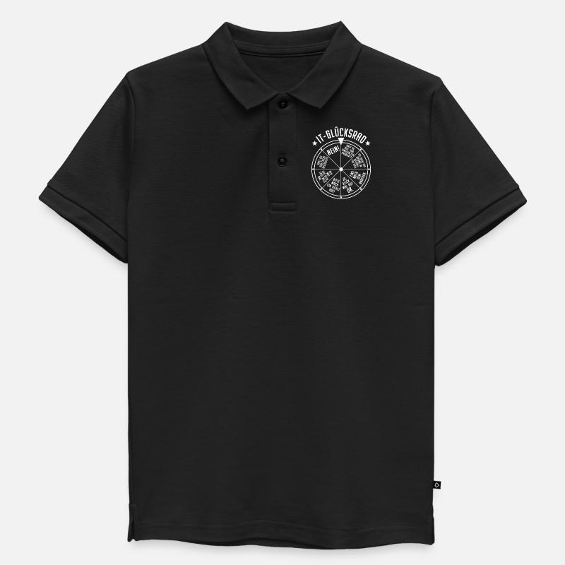 IT Support Glücksrad Service Desk IT Helpdesk Nerd - Kinder Premium Organic Poloshirt - Schwarz