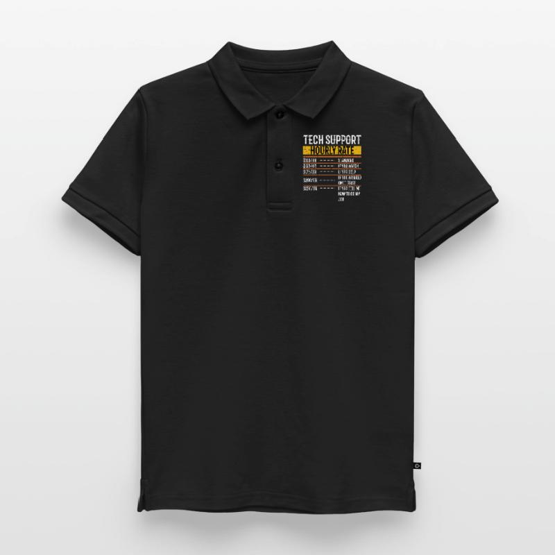 Tech Support Hourly Rate Programmer Technical Kids’ Premium Organic Poloshirt