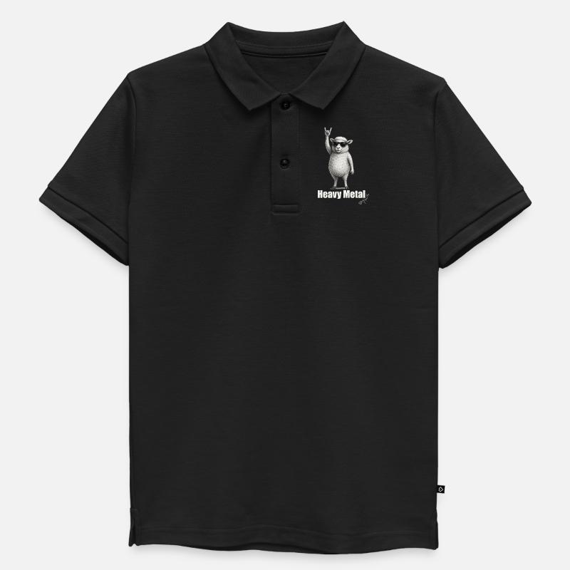 Moutons du Heavy Metal : Dynamisme - Polo enfant bio premium - noir