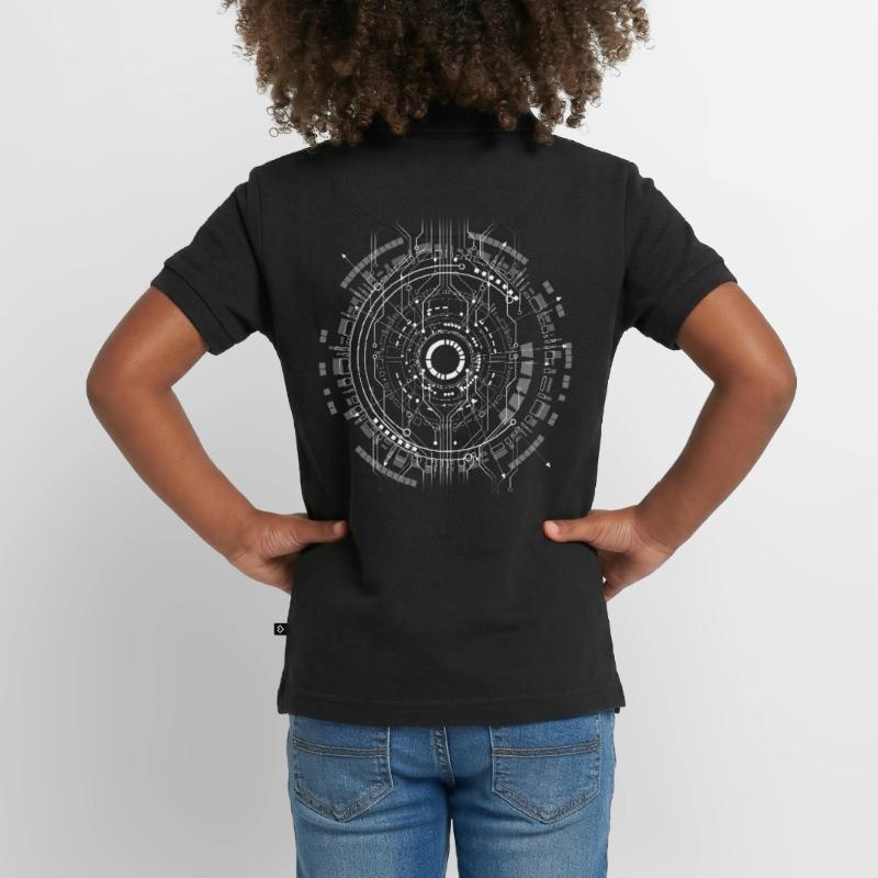 nerd CPU core computer code pc platine geek Hacker Kinder Premium Organic Poloshirt