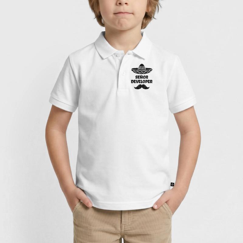 Déclaration du développeur Scripting Dev Computergeek Polo enfant bio premium