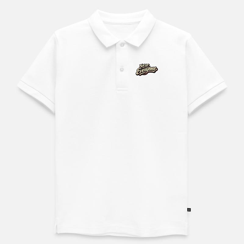 Not for Everyone Retro Script Tee - Kinder Premium Organic Poloshirt - Weiß