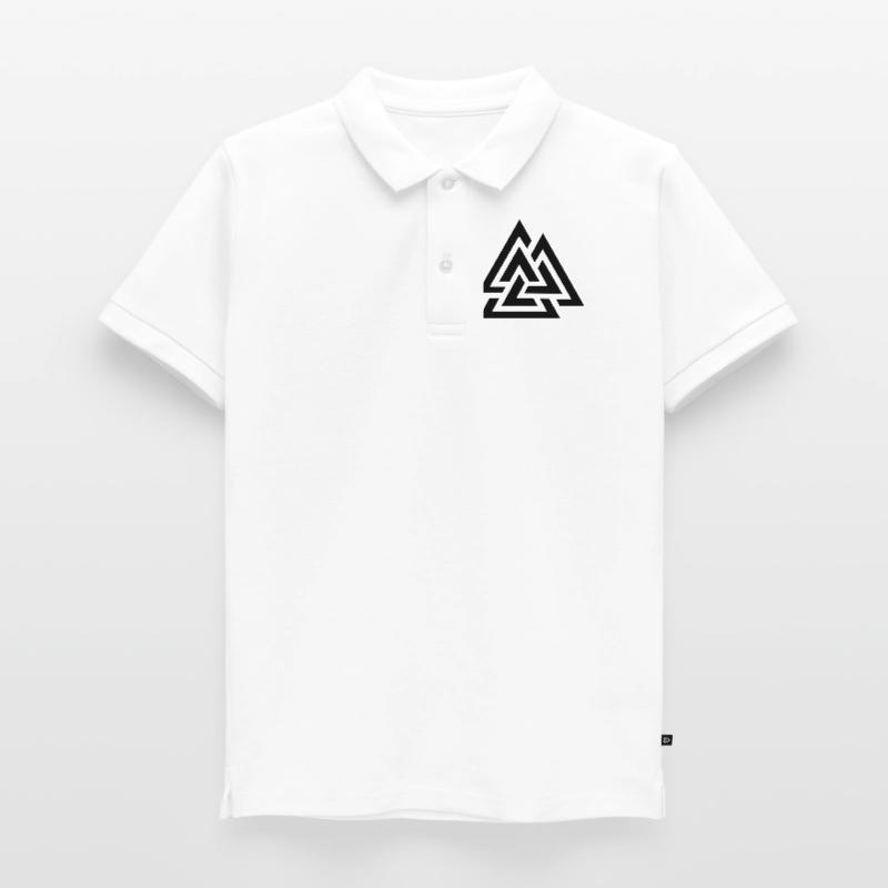 Triangular intertwined pattern Kids’ Premium Organic Poloshirt