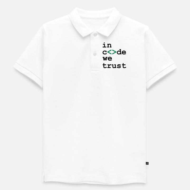 [ In code we trust ] - Kids’ Premium Organic Poloshirt - white