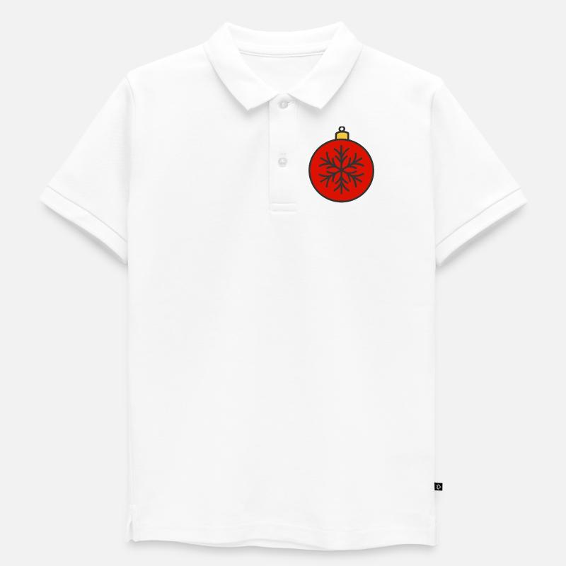 Weihnachtskugel - Kinder Premium Organic Poloshirt - Weiß