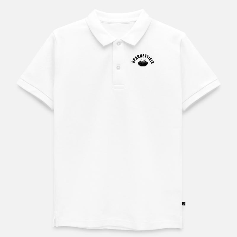Spagetti Eis - Kinder Premium Organic Poloshirt - Weiß
