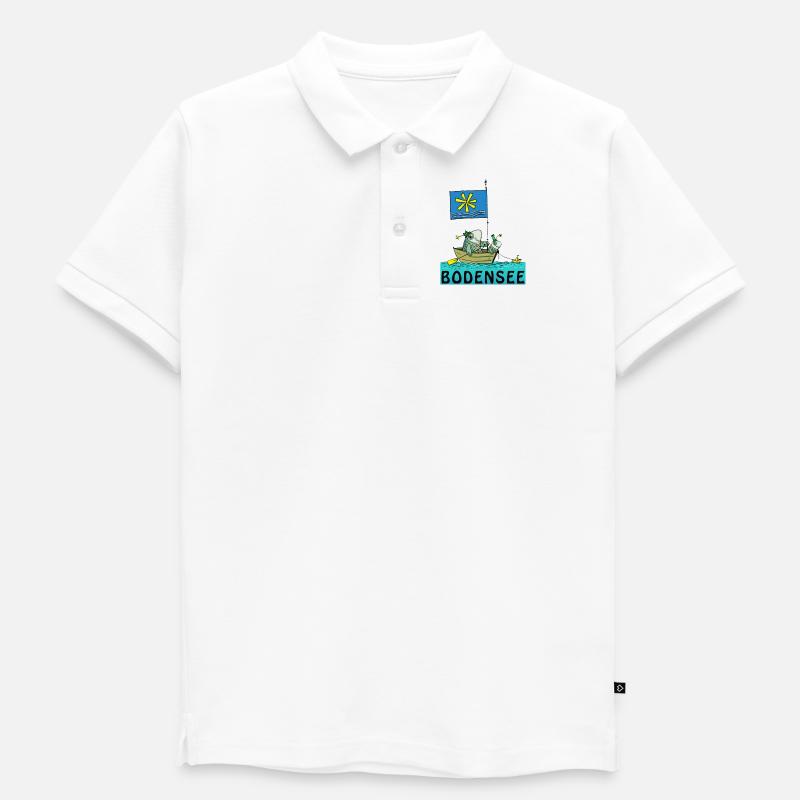 Lac de Constance - Polo enfant bio premium - blanc