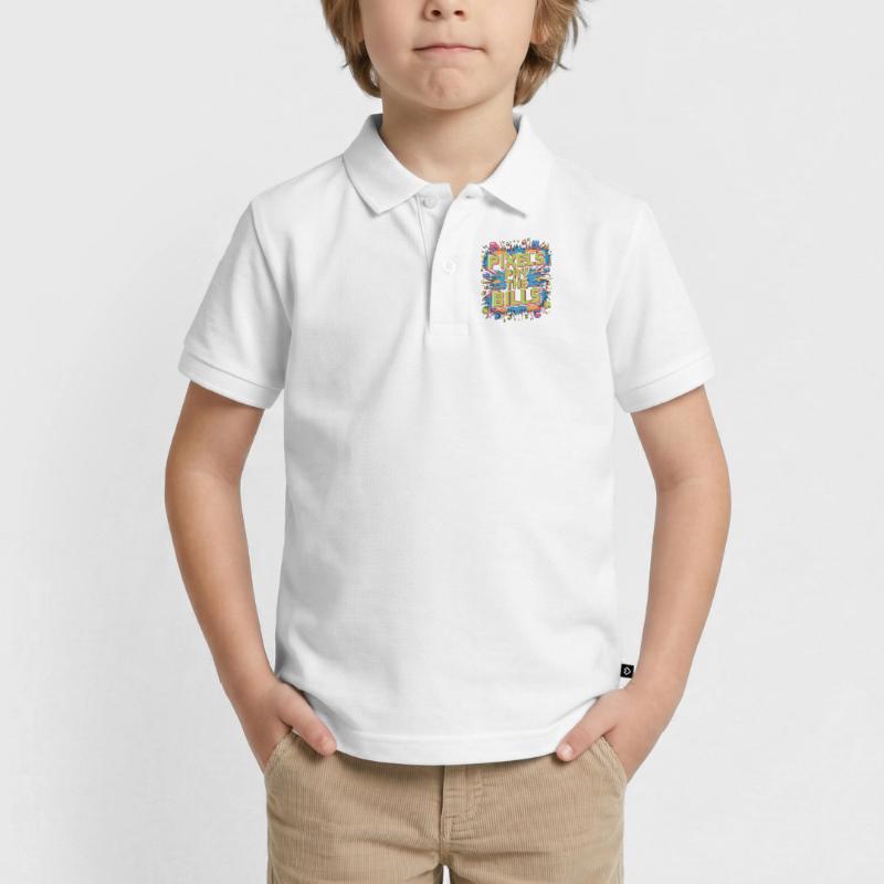 Game Developer Pixels Pay The Bills Web Developer Kinder Premium Organic Poloshirt