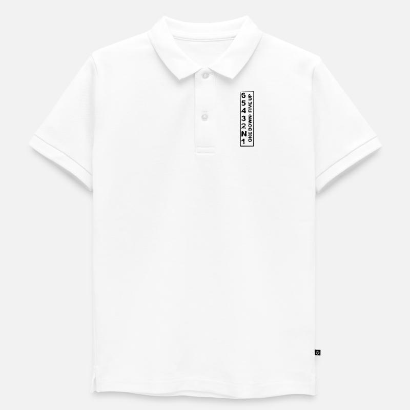 one down five up - Kinder Premium Organic Poloshirt - Weiß