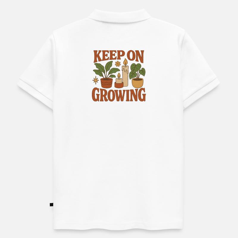 Keep_on_Growing - Kinder Premium Organic Poloshirt - Weiß