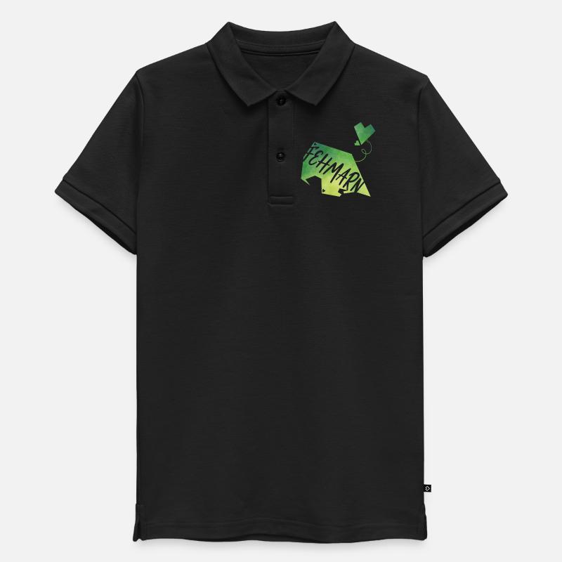 Fehmarn - Polo adolescent bio premium - noir