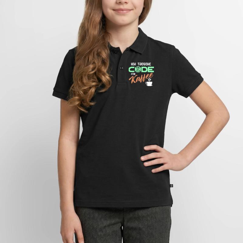 Code Développeur de déclaration Programmeur Ordinateur Polo adolescent bio premium