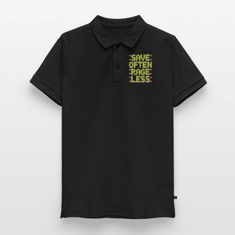 Game Developer Save Often Rage Less Web Developer Teenager Premium Organic Poloshirt