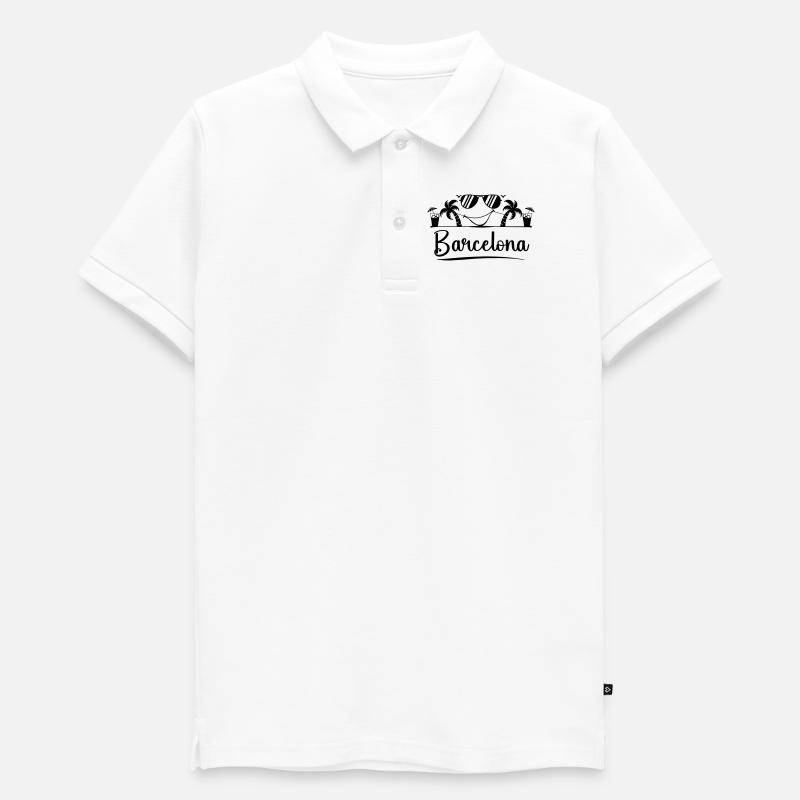 Barcelone - Polo adolescent bio premium - blanc