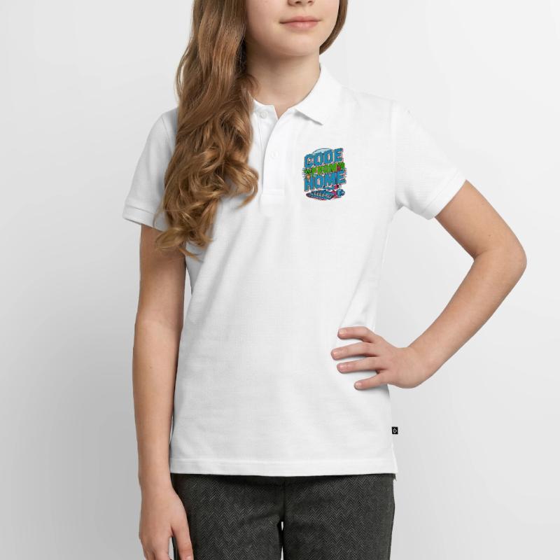 Remote Developer Code From Home Software Developer Teenager Premium Organic Poloshirt