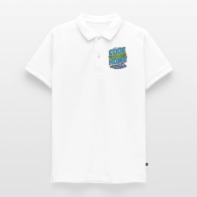 Remote Developer Code From Home Software Developer Teenager Premium Organic Poloshirt