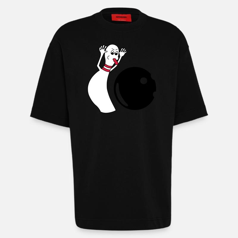 sneaky pin 2 - T-shirt bio épais oversize fabriqué en UE - SOLID BLACK