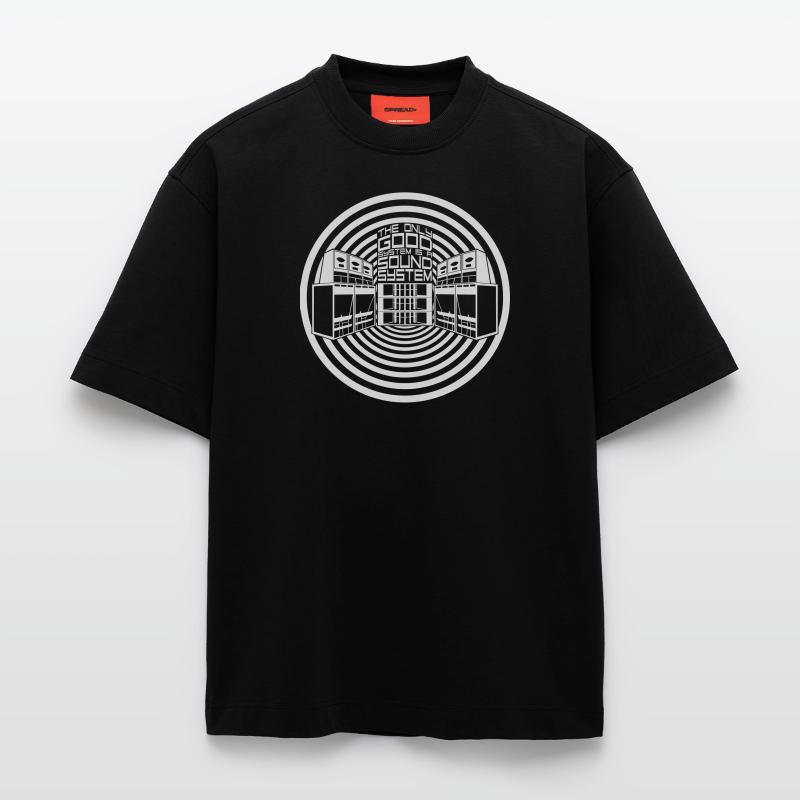LE SYSTÈME EST BON SEULEMENT UN SYSTÈME DE SON T-shirt bio épais oversize fabriqué en UE