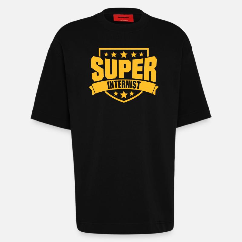 Super Internist - Heavyweight T-Shirt - made by SPREAD  - SOLID BLACK