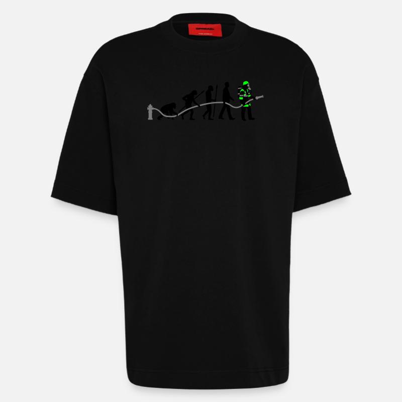evolution_feuerwehrmann_032015_a_3c - Heavyweight T-Shirt - made by SPREAD  - SOLID BLACK