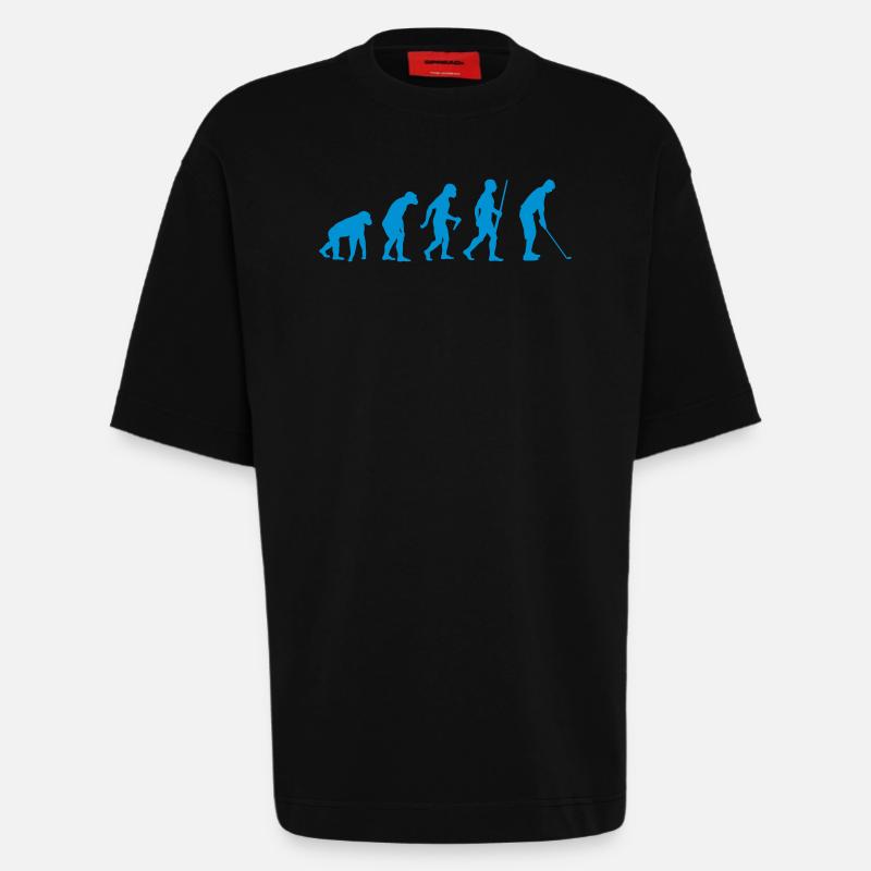 Golfeur Evolution - T-shirt bio épais oversize fabriqué en UE - SOLID BLACK
