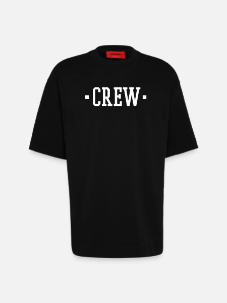 CREW - Heavyweight T-Shirt - made by SPREAD - SOLID BLACK
