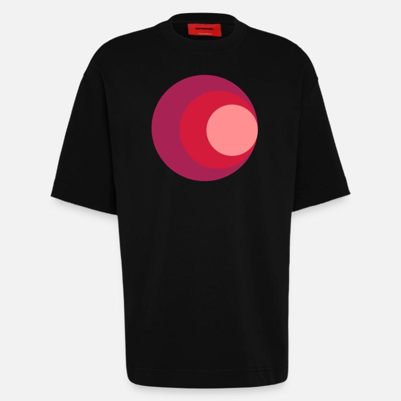 Kreise - Heavyweight T-Shirt - made by SPREAD  - SOLID BLACK