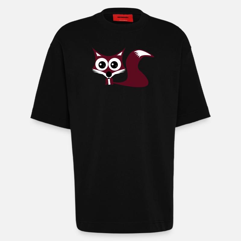 Fuchs - Heavyweight T-Shirt - made by SPREAD  - SOLID BLACK