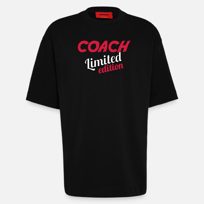 COACH LIMITIERTE AUFLAGE - Heavyweight T-Shirt - made by SPREAD  - SOLID BLACK