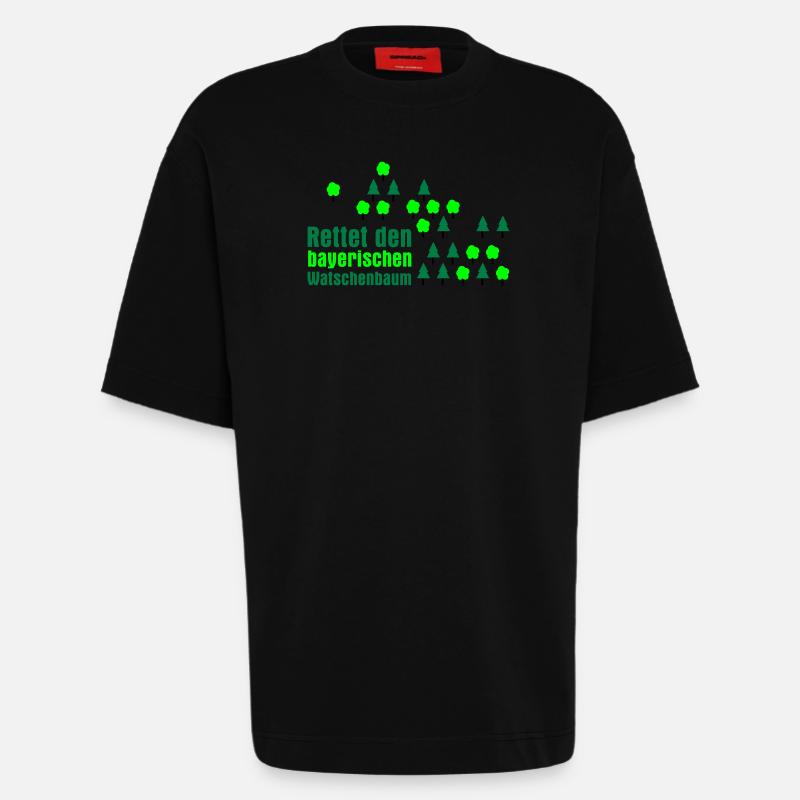 Watschenbaum - Heavyweight T-Shirt - made by SPREAD  - SOLID BLACK