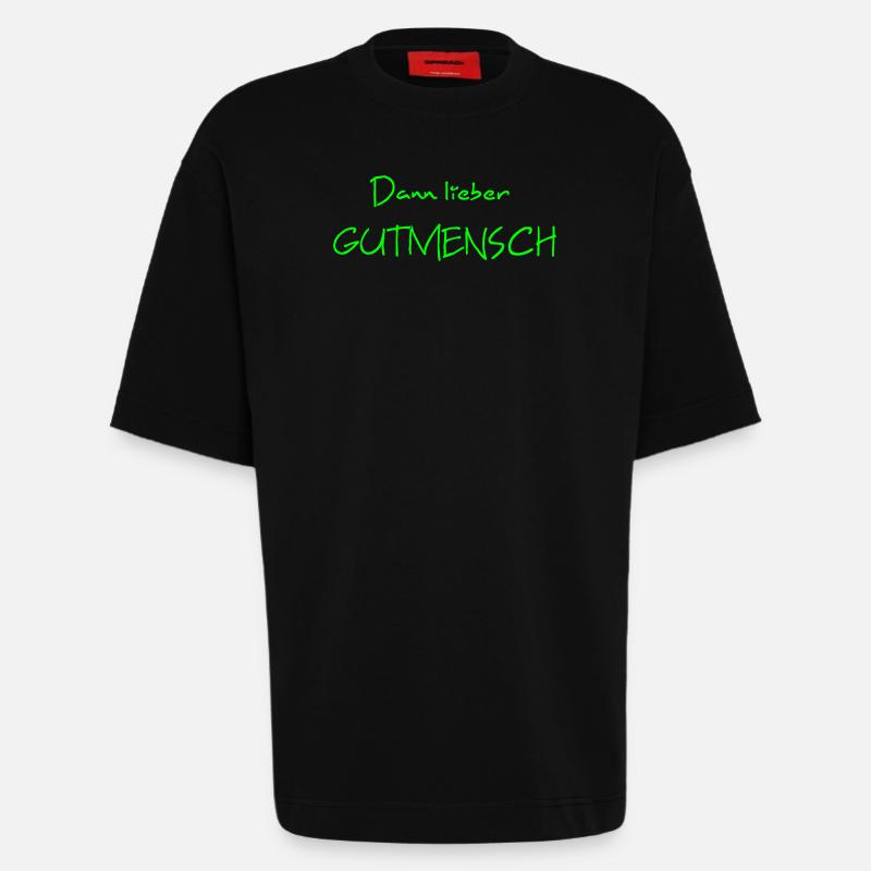 gutmensch - Heavyweight T-Shirt - made by SPREAD  - SOLID BLACK