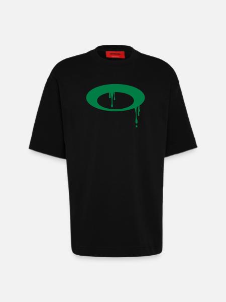 Ring helo - Heavyweight T-Shirt - made by SPREAD - SOLID BLACK