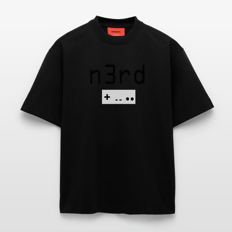 Nerd T-shirt bio épais oversize fabriqué en UE