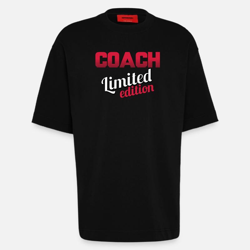 COACH LIMITIERTE AUFLAGE - Heavyweight T-Shirt - made by SPREAD - SOLID BLACK