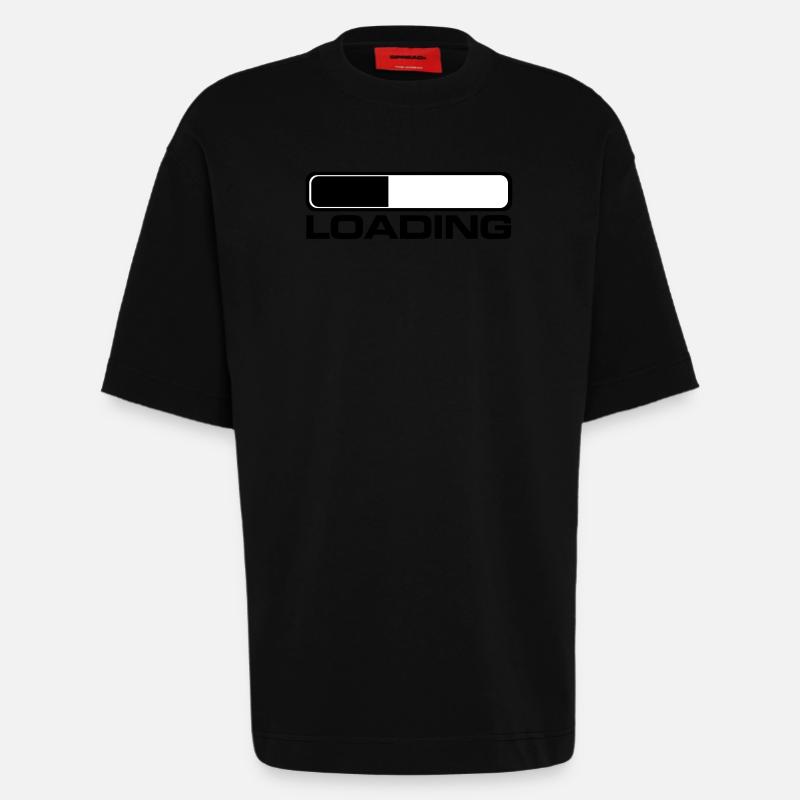 loading prozess - Heavyweight T-Shirt - made by SPREAD  - SOLID BLACK