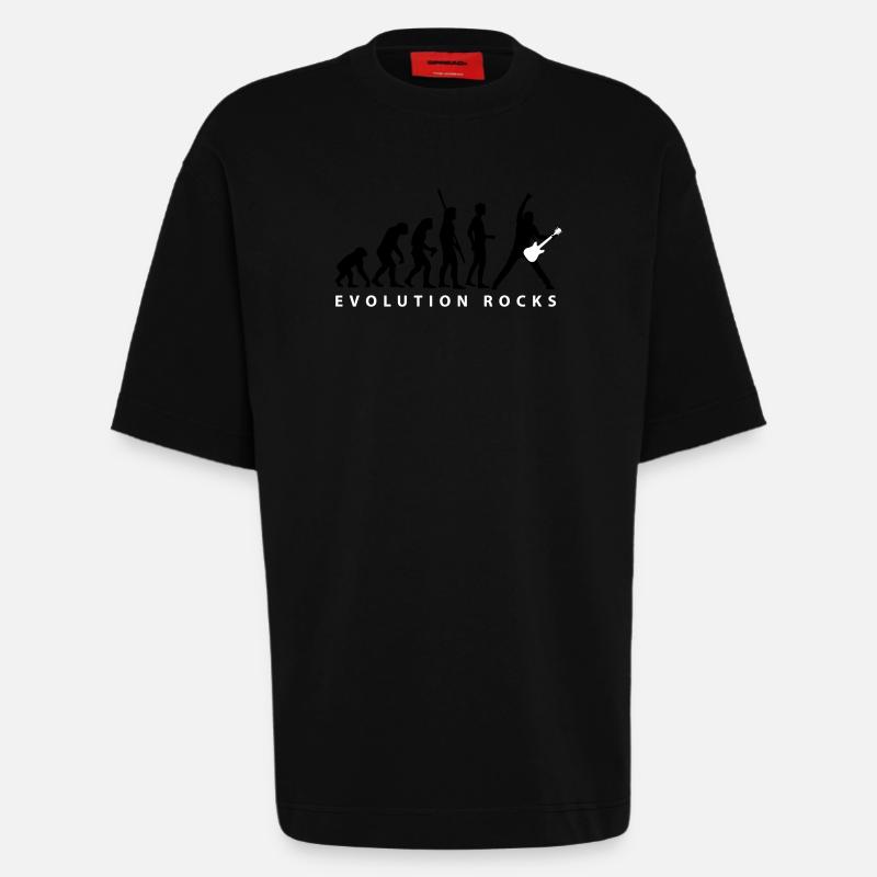 evolution_guitar_112013_c_2c - T-shirt bio épais oversize fabriqué en UE - SOLID BLACK