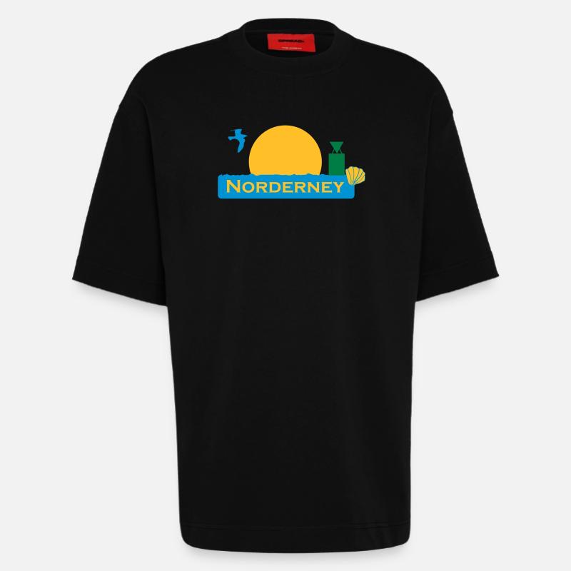 norderney - Heavyweight T-Shirt - made by SPREAD  - SOLID BLACK