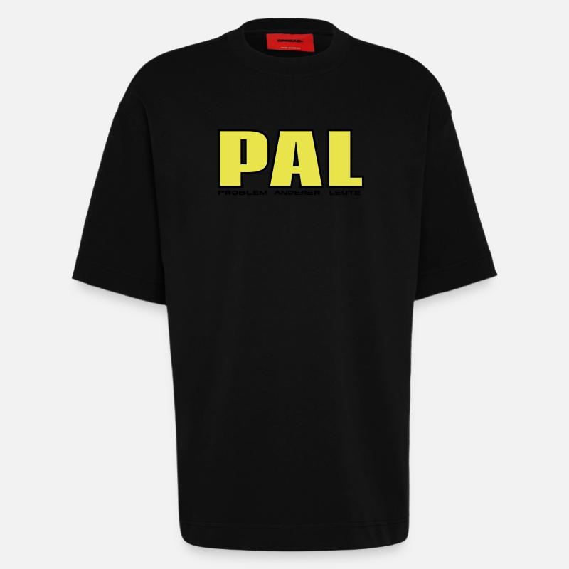 PAL - someone else's problem - Heavyweight T-Shirt - made by SPREAD  - SOLID BLACK