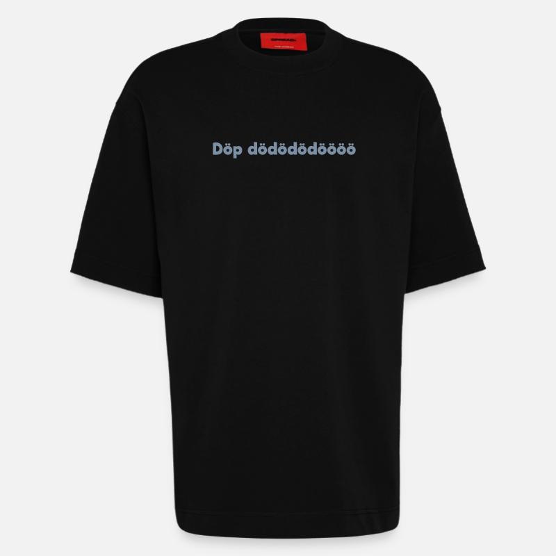 Döp döp - Heavyweight T-Shirt - made by SPREAD  - SOLID BLACK