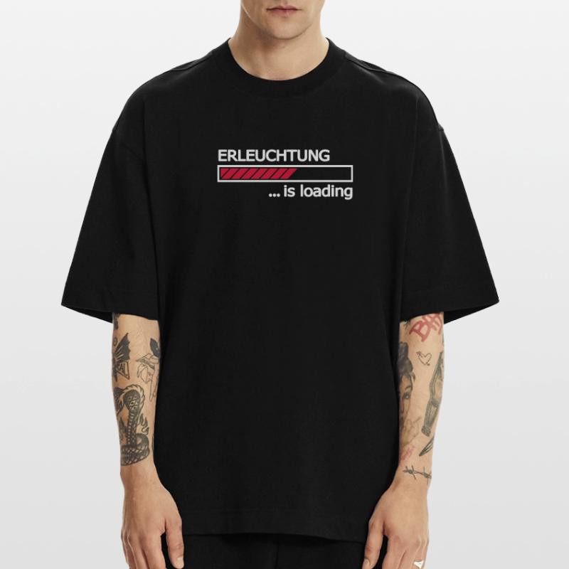 Enlightenment is loading progress bar Loading Bar Heavyweight T-Shirt - made by SPREAD 