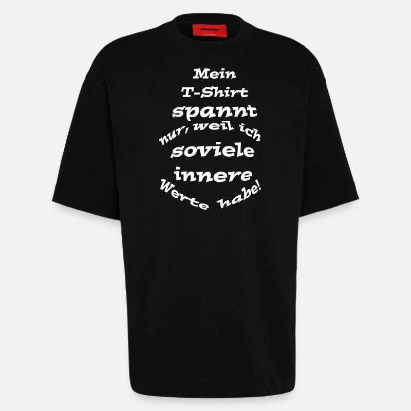 Innere Werte - Heavyweight T-Shirt - made by SPREAD  - SOLID BLACK