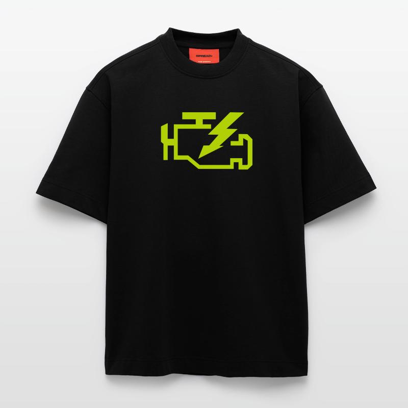 Check Engine Heavyweight T-Shirt - made by SPREAD 