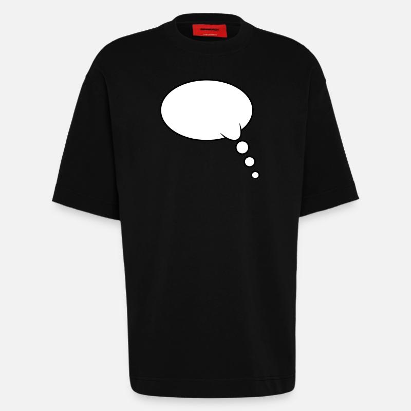 Denkblase Design - Heavyweight T-Shirt - made by SPREAD  - SOLID BLACK