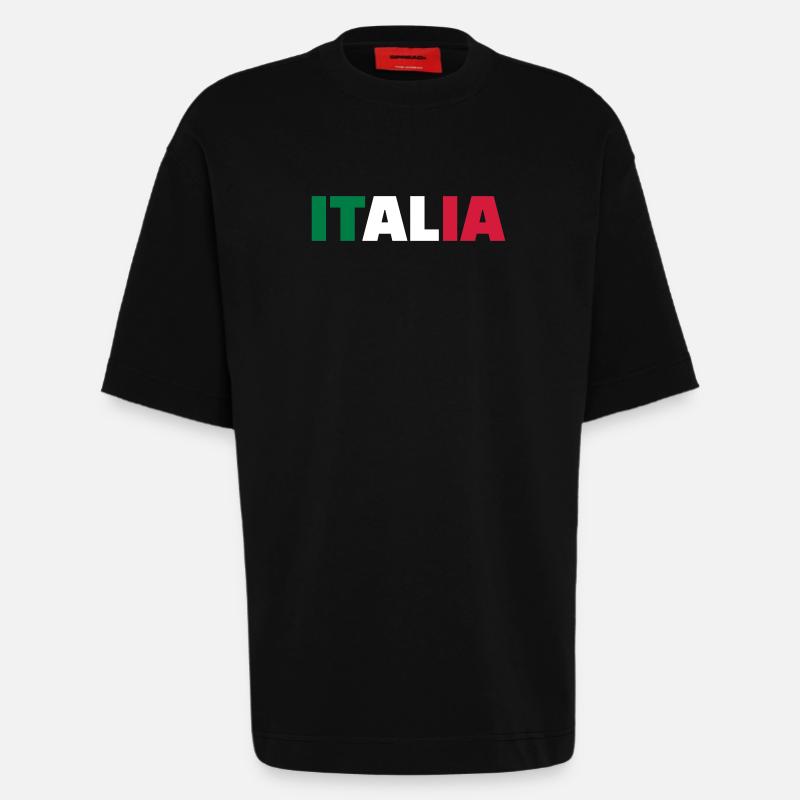Italien - Heavyweight T-Shirt - made by SPREAD - SOLID BLACK